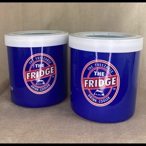 Pair of The FRIDGE Insulated Bottle / Can Koozie.